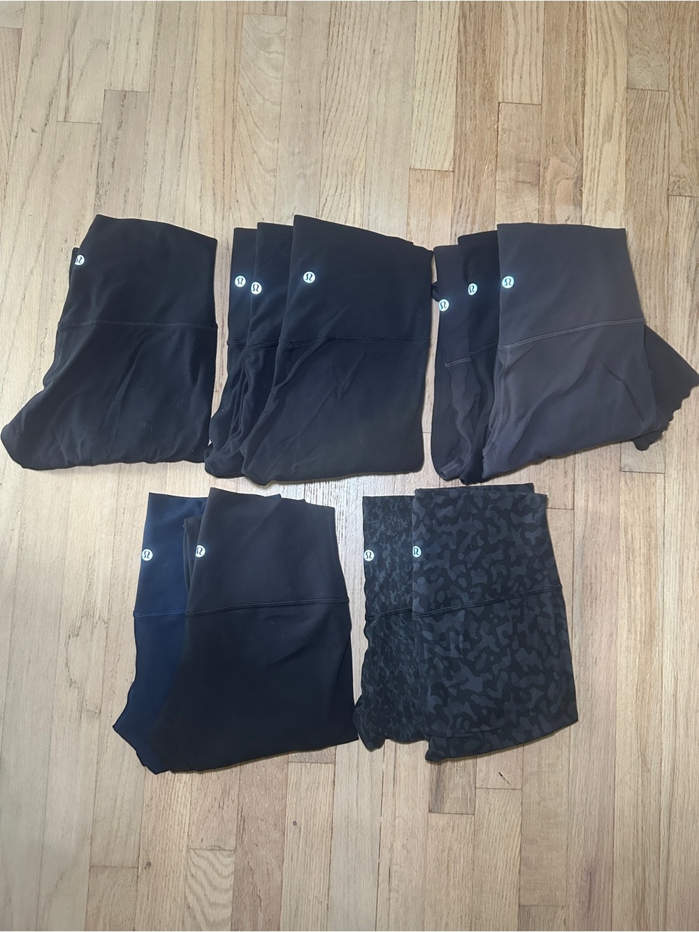 LULULEMON athletics 11 pair women’s ALIGN Leggings black gray camo